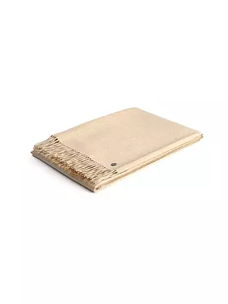 WEICH COUTURE ALPACA | Couverture en poils nobles TIRA 130x180cm Grey | beige